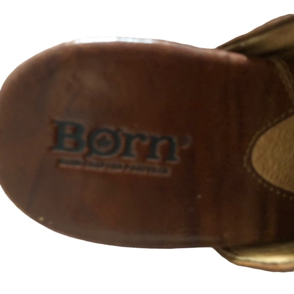 Born Brown Leather Slip-on (Mule) Clogs Size 9 US (40.5 EU) - Picture 2 of 6